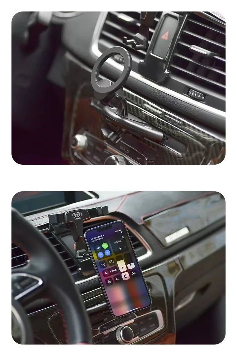 Magnetic CD Slot Car Phone Holder – MagSafe Compatible, 360° Adjustable